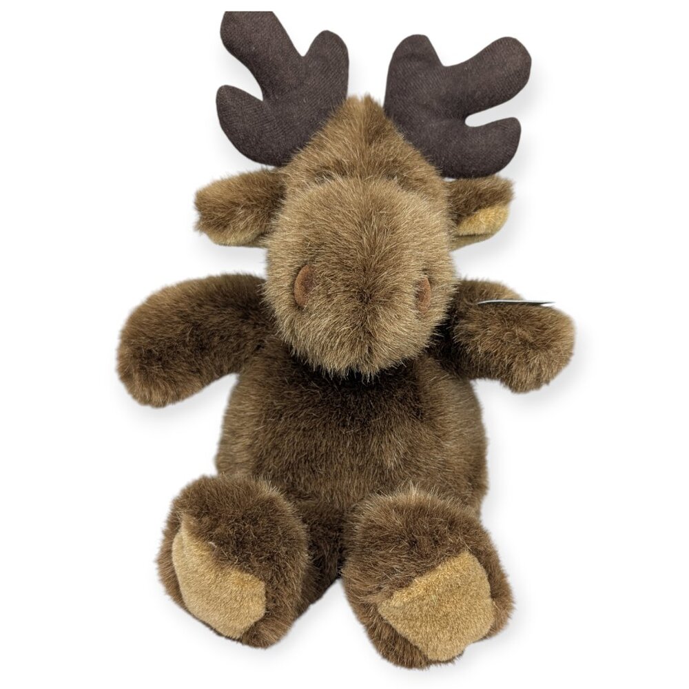 Gemmy Brown Reindeer Animated Singing Christmas Plush Animal Sings Sleigh Ride